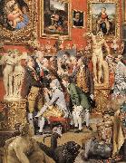 ZOFFANY  Johann The Tribuna of the Uffizi (detail) oil painting